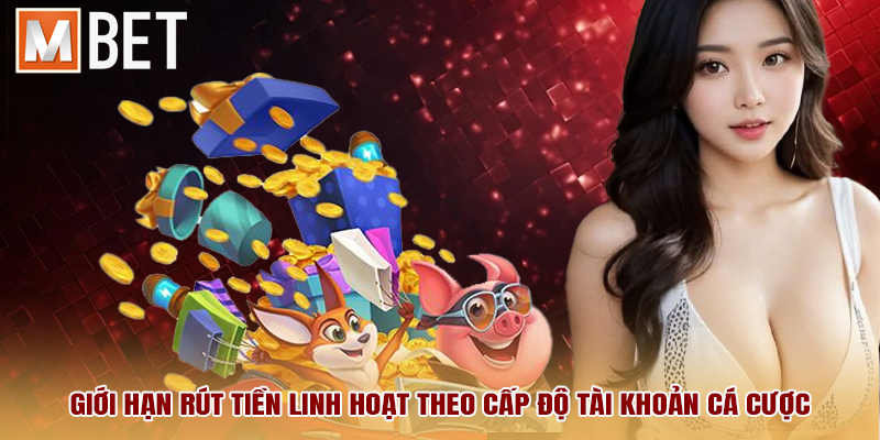 Giới hạn rút tiền linh hoạt theo cấp độ tài khoản cá cược